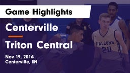 Centerville  vs Triton Central Game Highlights - Nov 19, 2016