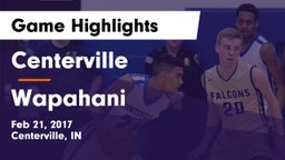 Centerville  vs Wapahani  Game Highlights - Feb 21, 2017