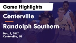 Centerville  vs Randolph Southern Game Highlights - Dec. 8, 2017