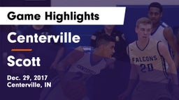 Centerville  vs Scott  Game Highlights - Dec. 29, 2017