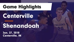 Centerville  vs Shenandoah Game Highlights - Jan. 27, 2018