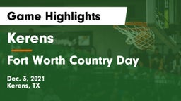 Kerens  vs Fort Worth Country Day  Game Highlights - Dec. 3, 2021