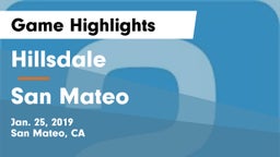 Hillsdale  vs San Mateo  Game Highlights - Jan. 25, 2019