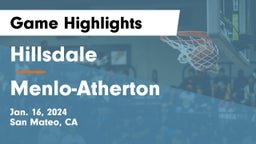 Hillsdale  vs Menlo-Atherton  Game Highlights - Jan. 16, 2024