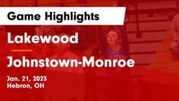 Lakewood  vs Johnstown-Monroe  Game Highlights - Jan. 21, 2023