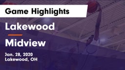 Lakewood  vs Midview  Game Highlights - Jan. 28, 2020