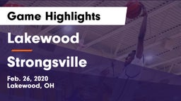 Lakewood  vs Strongsville  Game Highlights - Feb. 26, 2020