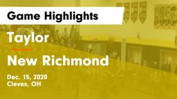 Taylor  vs New Richmond  Game Highlights - Dec. 15, 2020