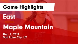 East  vs Maple Mountain Game Highlights - Dec. 2, 2017