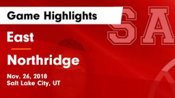 East  vs Northridge  Game Highlights - Nov. 26, 2018