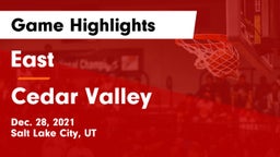 East  vs Cedar Valley  Game Highlights - Dec. 28, 2021