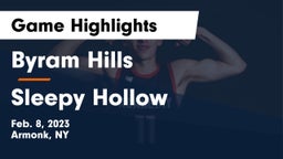 Byram Hills  vs Sleepy Hollow  Game Highlights - Feb. 8, 2023