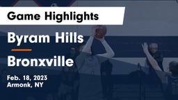 Byram Hills  vs Bronxville  Game Highlights - Feb. 18, 2023