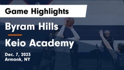 Byram Hills  vs Keio Academy Game Highlights - Dec. 7, 2023