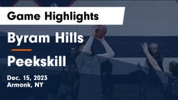 Byram Hills  vs Peekskill  Game Highlights - Dec. 15, 2023