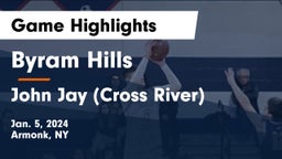 Byram Hills  vs John Jay  (Cross River) Game Highlights - Jan. 5, 2024