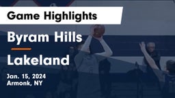 Byram Hills  vs Lakeland  Game Highlights - Jan. 15, 2024