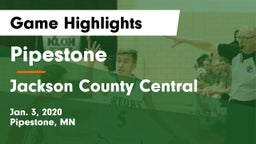 Pipestone  vs Jackson County Central  Game Highlights - Jan. 3, 2020