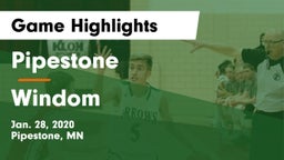 Pipestone  vs Windom Game Highlights - Jan. 28, 2020