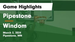 Pipestone  vs Windom  Game Highlights - March 2, 2024