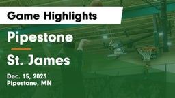 Pipestone  vs St. James  Game Highlights - Dec. 15, 2023