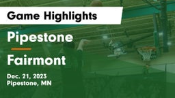 Pipestone  vs Fairmont  Game Highlights - Dec. 21, 2023