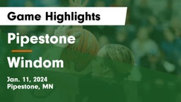 Pipestone  vs Windom  Game Highlights - Jan. 11, 2024