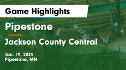 Pipestone  vs Jackson County Central  Game Highlights - Jan. 19, 2024