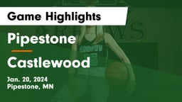 Pipestone  vs Castlewood  Game Highlights - Jan. 20, 2024