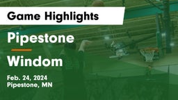 Pipestone  vs Windom  Game Highlights - Feb. 24, 2024