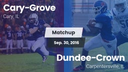 Matchup: Cary-Grove High vs. Dundee-Crown  2016