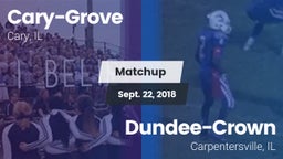 Matchup: Cary-Grove High vs. Dundee-Crown  2018