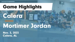 Calera  vs Mortimer Jordan  Game Highlights - Nov. 3, 2023