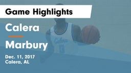 Calera  vs Marbury  Game Highlights - Dec. 11, 2017