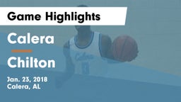 Calera  vs Chilton  Game Highlights - Jan. 23, 2018