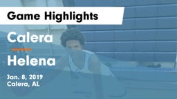 Calera  vs Helena  Game Highlights - Jan. 8, 2019