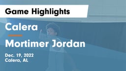 Calera  vs Mortimer Jordan  Game Highlights - Dec. 19, 2022