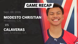 Recap: Modesto Christian  vs. Calaveras  2016