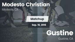 Matchup: Modesto Christian vs. Gustine  2016