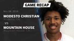 Recap: Modesto Christian  vs. Mountain House  2016