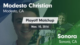 Matchup: Modesto Christian vs. Sonora  2016