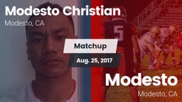 Matchup: Modesto Christian vs. Modesto  2017