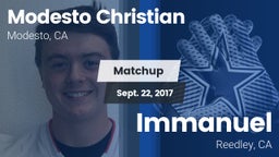 Matchup: Modesto Christian vs. Immanuel  2017