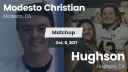Matchup: Modesto Christian vs. Hughson  2017