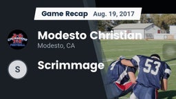 Recap: Modesto Christian  vs. Scrimmage 2017