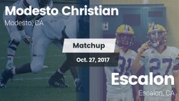 Matchup: Modesto Christian vs. Escalon  2017