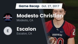Recap: Modesto Christian  vs. Escalon  2017