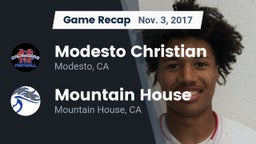 Recap: Modesto Christian  vs. Mountain House  2017