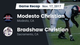 Recap: Modesto Christian  vs. Bradshaw Christian  2017
