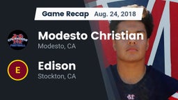 Recap: Modesto Christian  vs. Edison  2018
